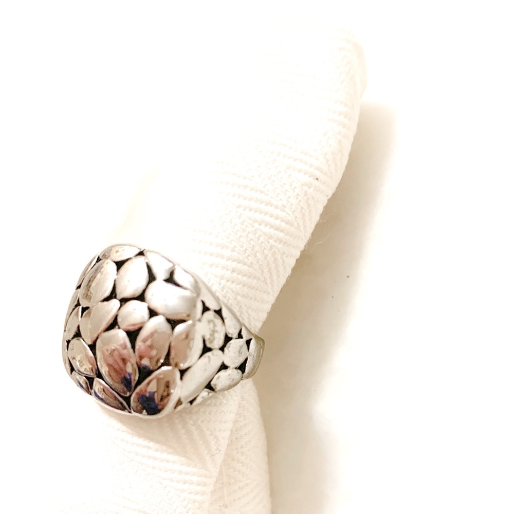 Sterling Silver Tortoise Shell Ring - image 3